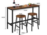 Thumbnail for Bar Table and Bar Chairs Set
