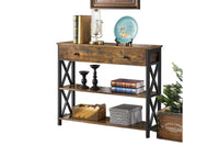 Thumbnail for Console table metal frame X design