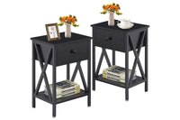 Thumbnail for Bedside Table with Drawers