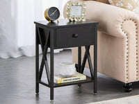 Thumbnail for Bedside Table with Drawers