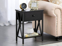 Thumbnail for Bedside Table with Drawers