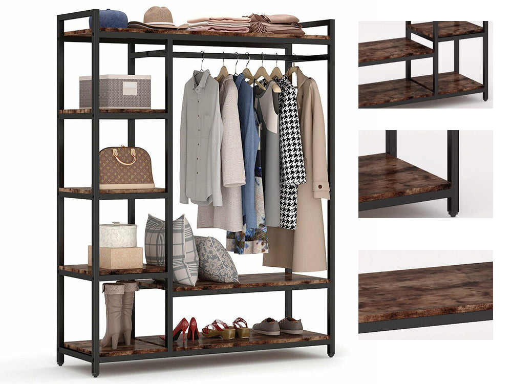 Metal Wardrobe Clothes Rack Clothes Organizer