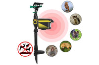 Thumbnail for Solar panel on animal repellent water sprinkler