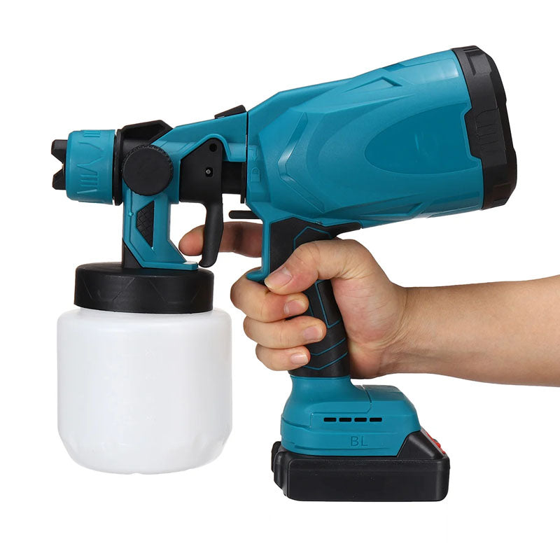 Paint sprayer gun lightweight and cordless design