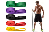 Thumbnail for 5Pcs Resistance Bands Exercise Yoga Pilates Rubber Fitness Training