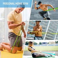 Thumbnail for 5Pcs Resistance Bands Exercise Yoga Pilates Rubber Fitness Training