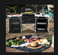 Thumbnail for Camping Kitchen Table Portable Folding Camp Cook Table