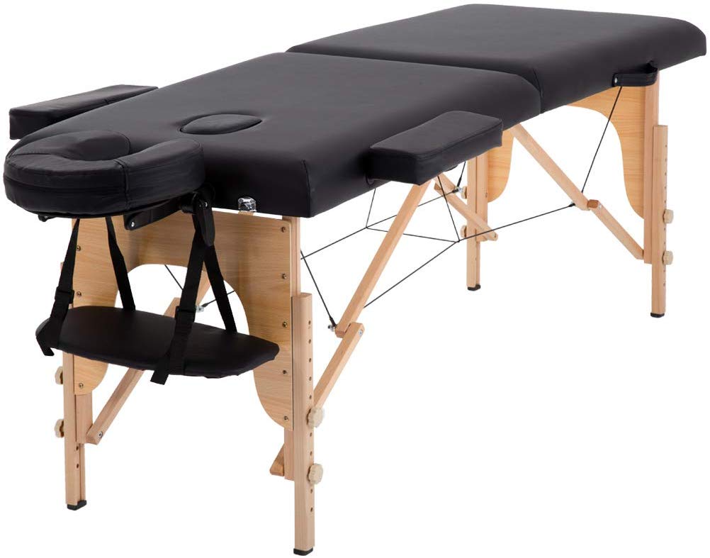 Massage table with included carrying bag