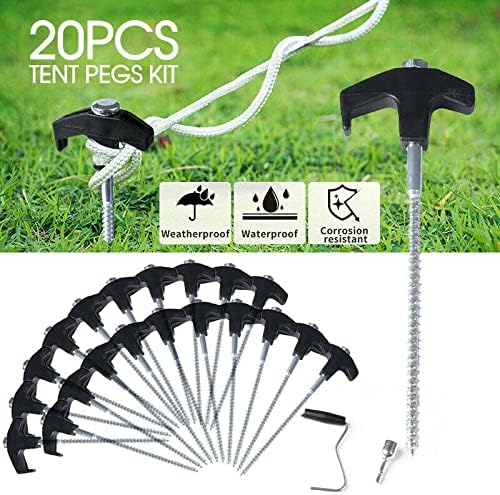 20Pcs Camping Tent Pegs