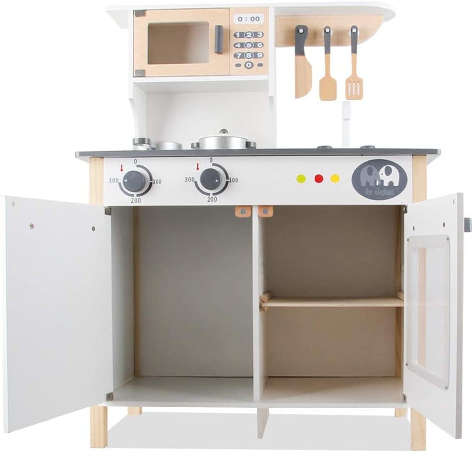 Wooden Play Kitchen Kids Kitchen Set Pretend Playset