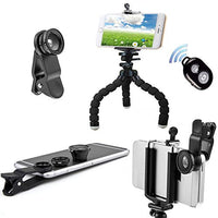 Thumbnail for iPhone Tripod Mount Holder Stand + Bluetooth Selfie remote