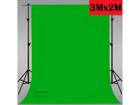 Thumbnail for Chromakey Green Screen Backdrop 3mx2m