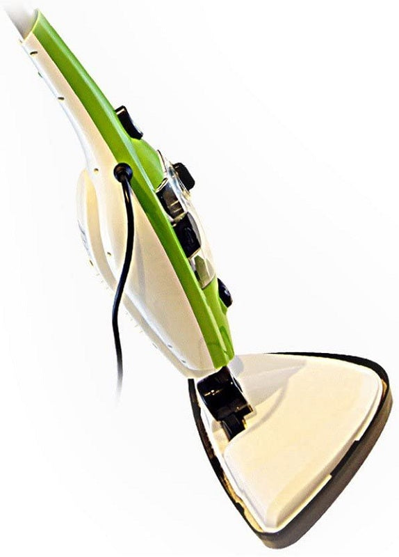 Steam mop with microfibre cloth attached