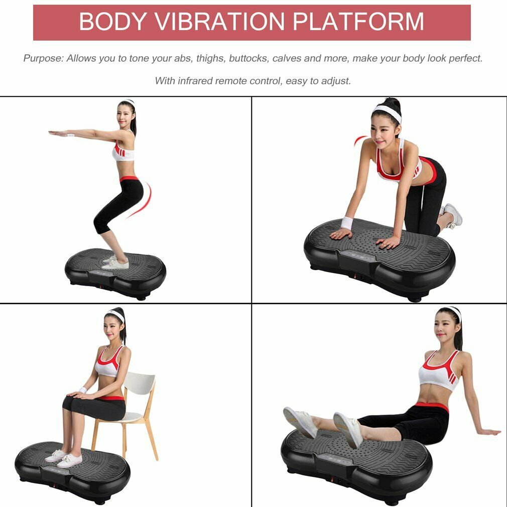 Remote control for vibration plate settings