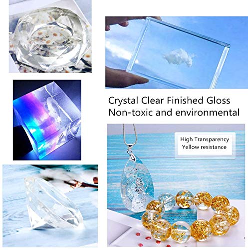 High gloss resin finish on wooden tabletop