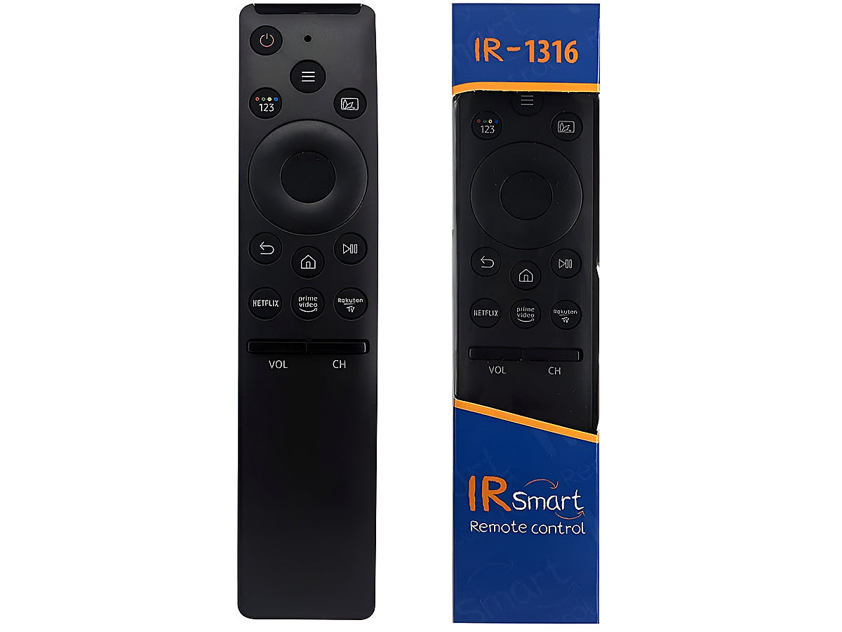 Samsung TV remote with Netflix and Prime Video buttons