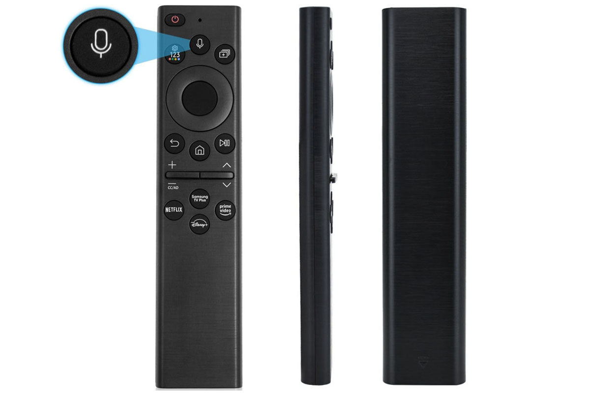 Samsung TV remote with voice control buttons