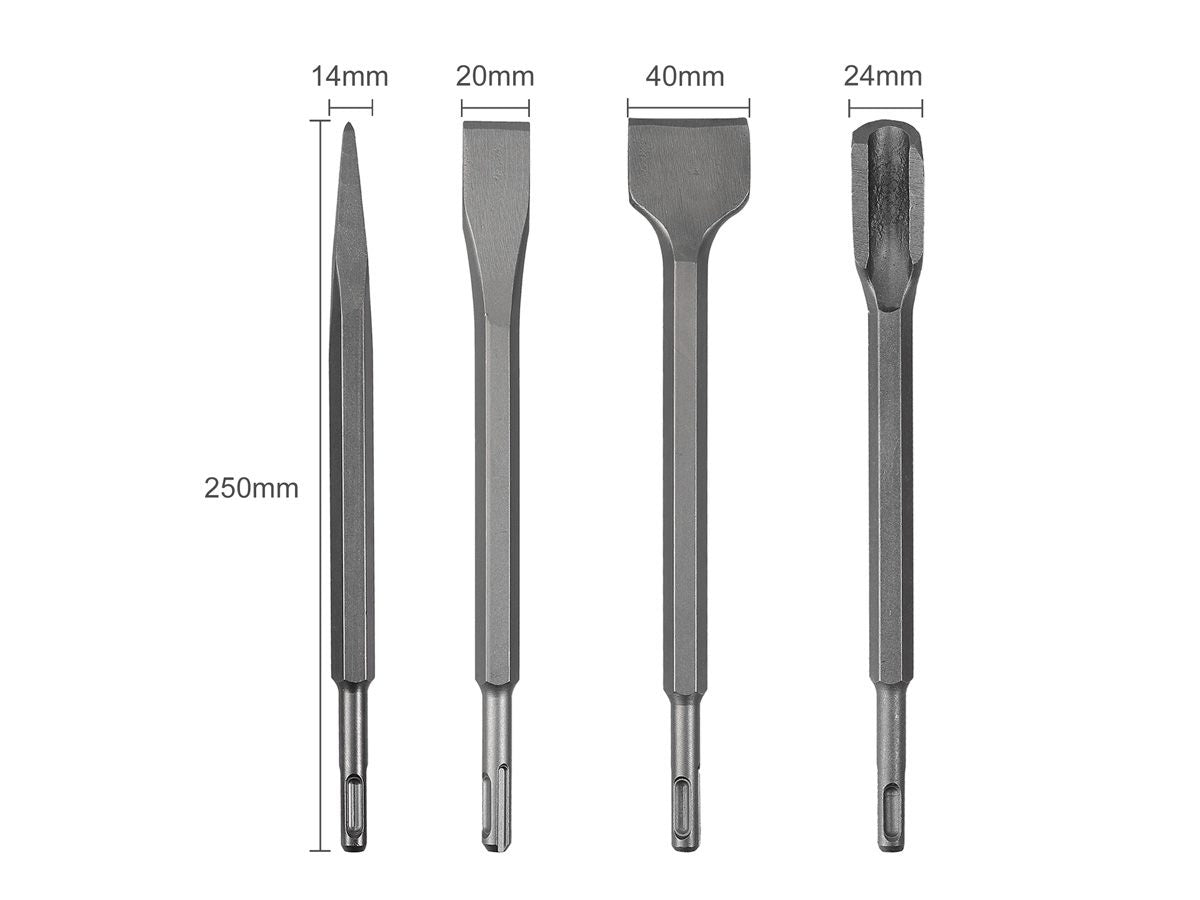 Rotary Hammer Drill Chisel Bits Set Masonry Hole Tool Drill Bit SDS