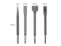 Thumbnail for Rotary Hammer Drill Chisel Bits Set Masonry Hole Tool Drill Bit SDS