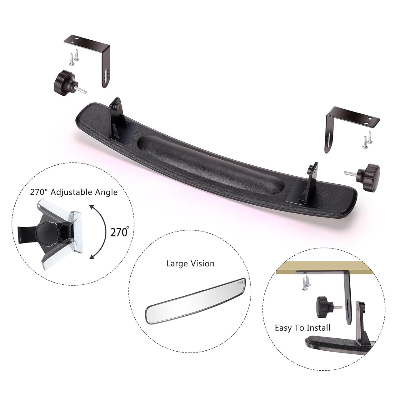 Golf Cart Rear View Mirror For Club Car EZ GO Yamaha And Others
