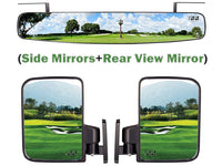 Thumbnail for Close-up of golf cart side mirror with adjustable mount