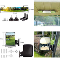 Thumbnail for Golf cart mirrors showing ABS plastic housing