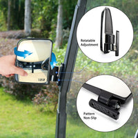 Thumbnail for Foldable golf cart side mirrors with 270 degree rotation