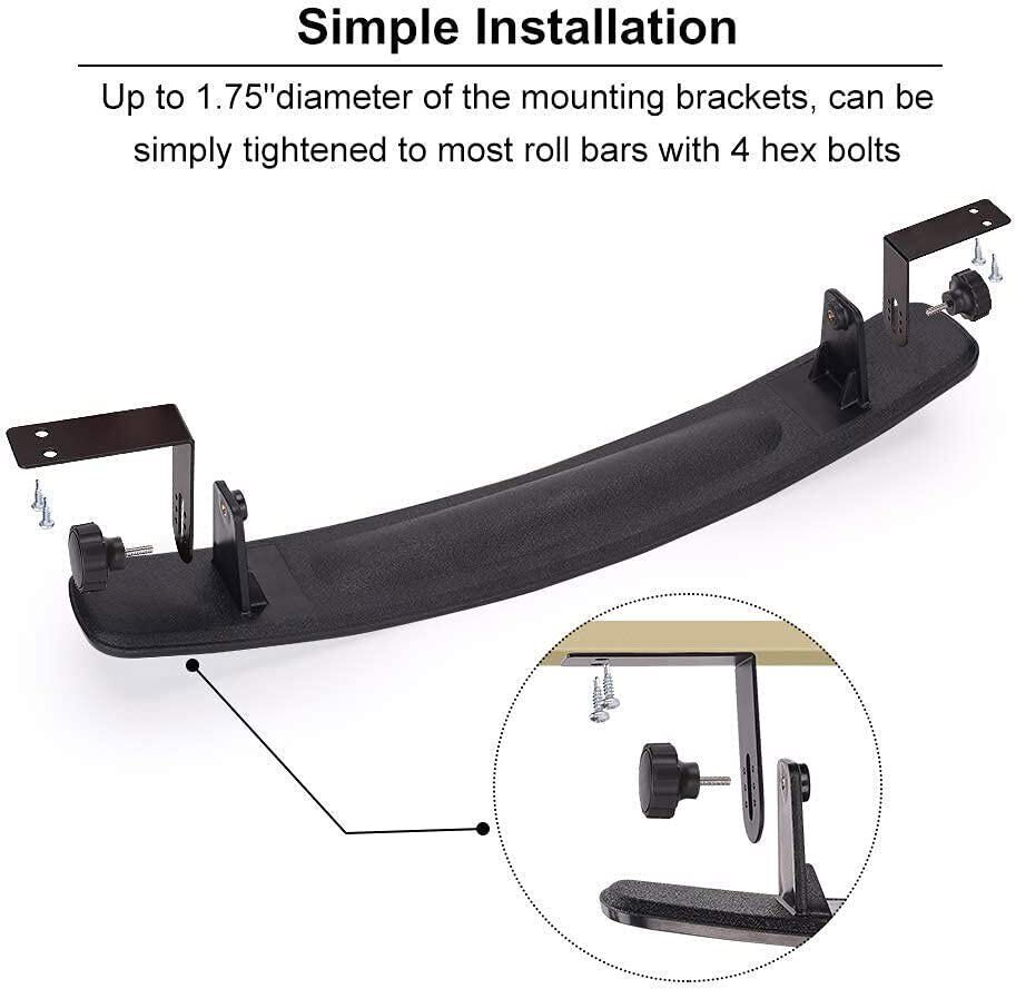 Golf cart mirrors with mounting bracket and screws