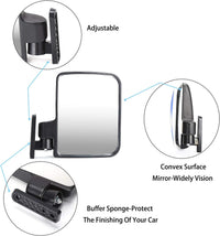 Thumbnail for Golf Cart Side Mirrors, Rear View Mirror for Club Car EZGO Yamaha