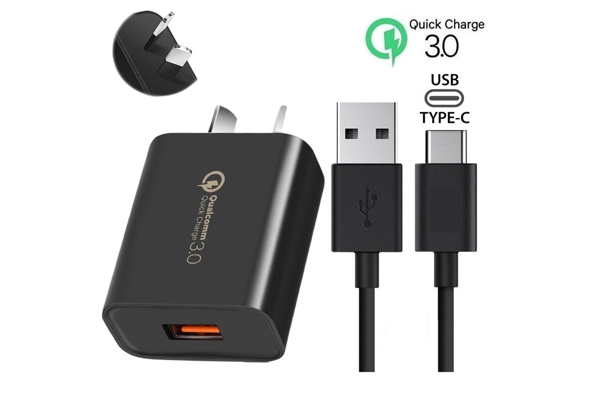 Samsung charger and cable set in retail packaging