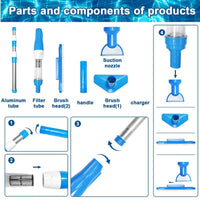 Thumbnail for Swimming Pool Cleaner Cordless Rechargeable