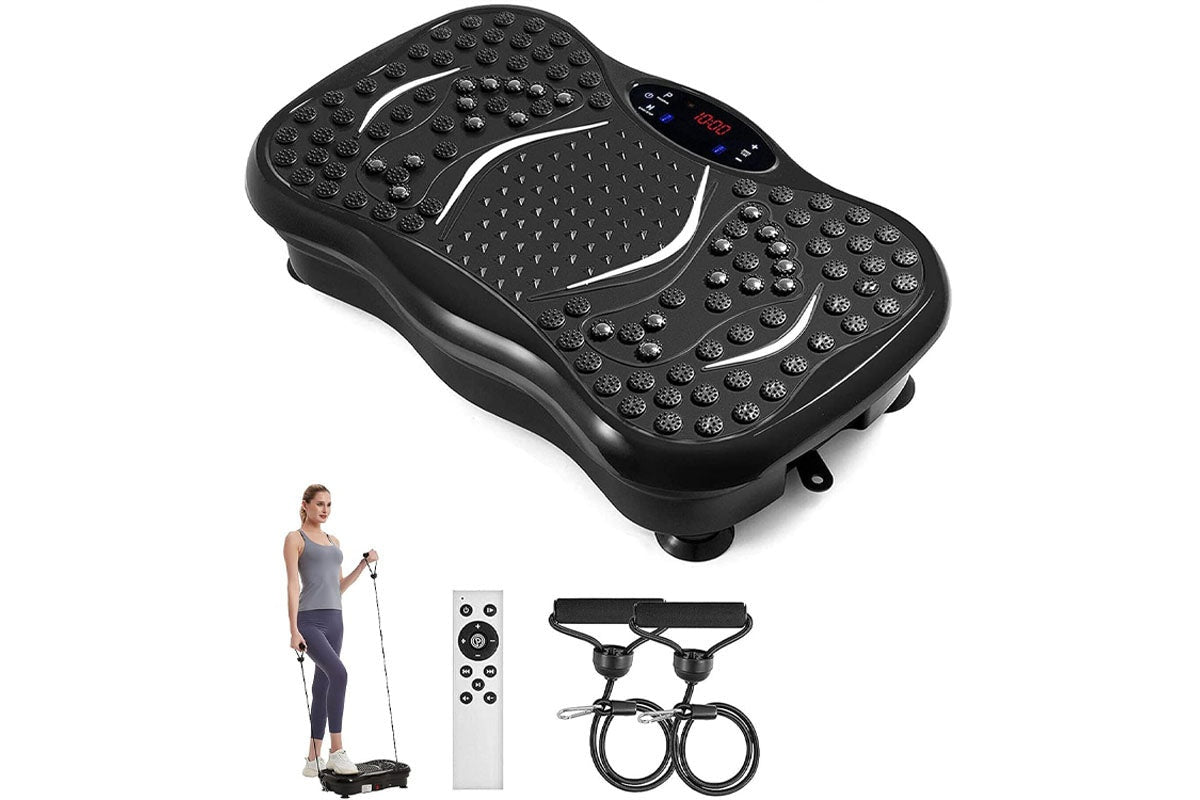 Vibration plate remote control with buttons