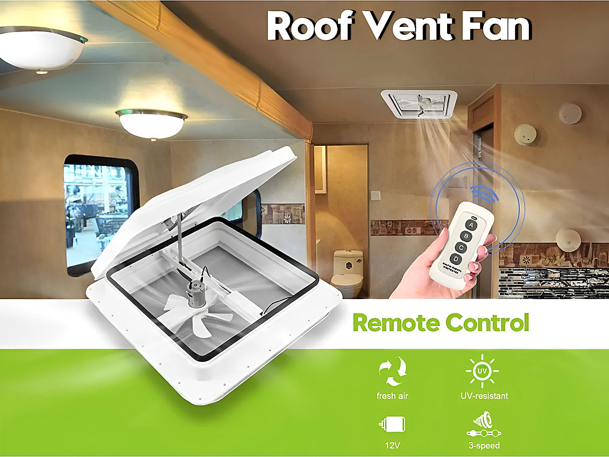 Blackout blinds inside roof vent