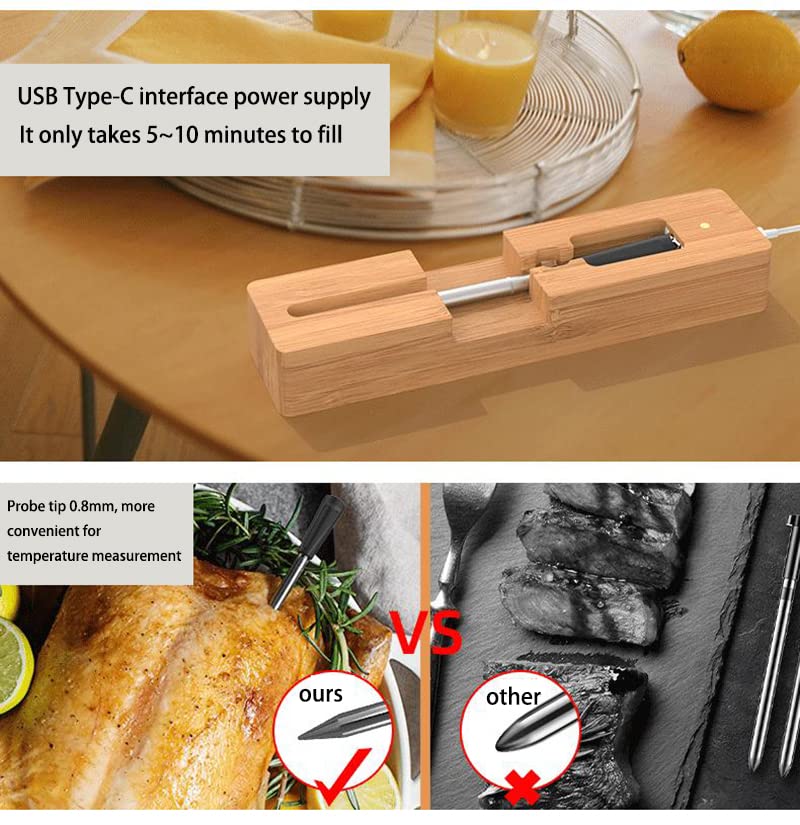 Meat Thermometer Smart Wireless