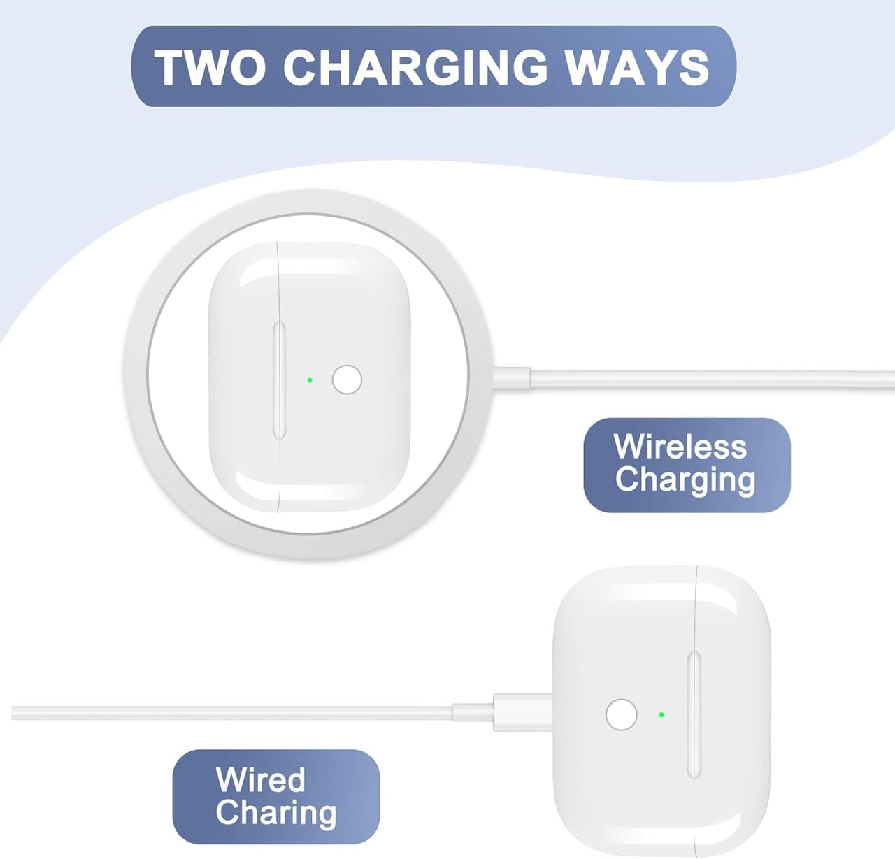 Airpod Pro Charging Case Replacement Wireless Charging Case for Airpods Pro 1 / Pro 2