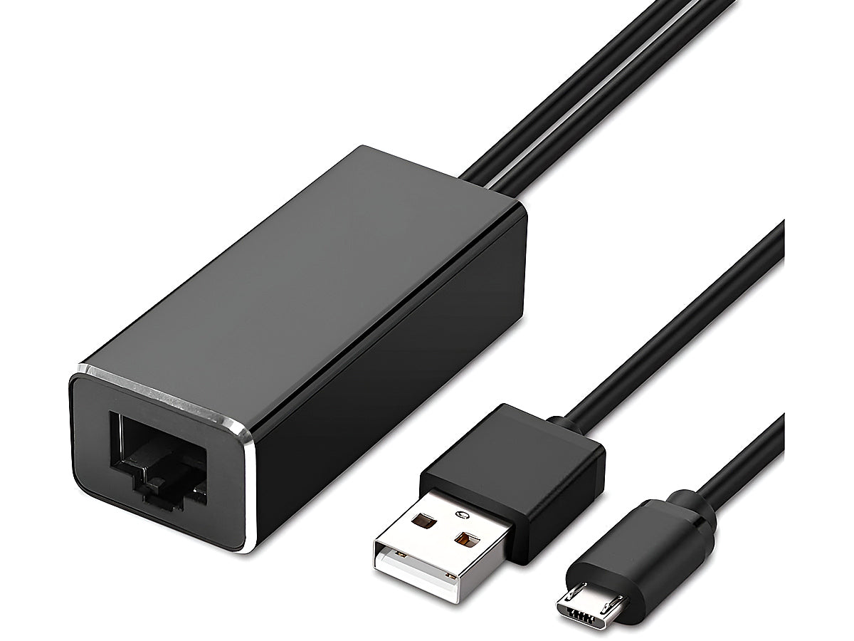 USB Ethernet Adapter for Firestick, Fire TV, Chromecast Ultra/2/1/Audio