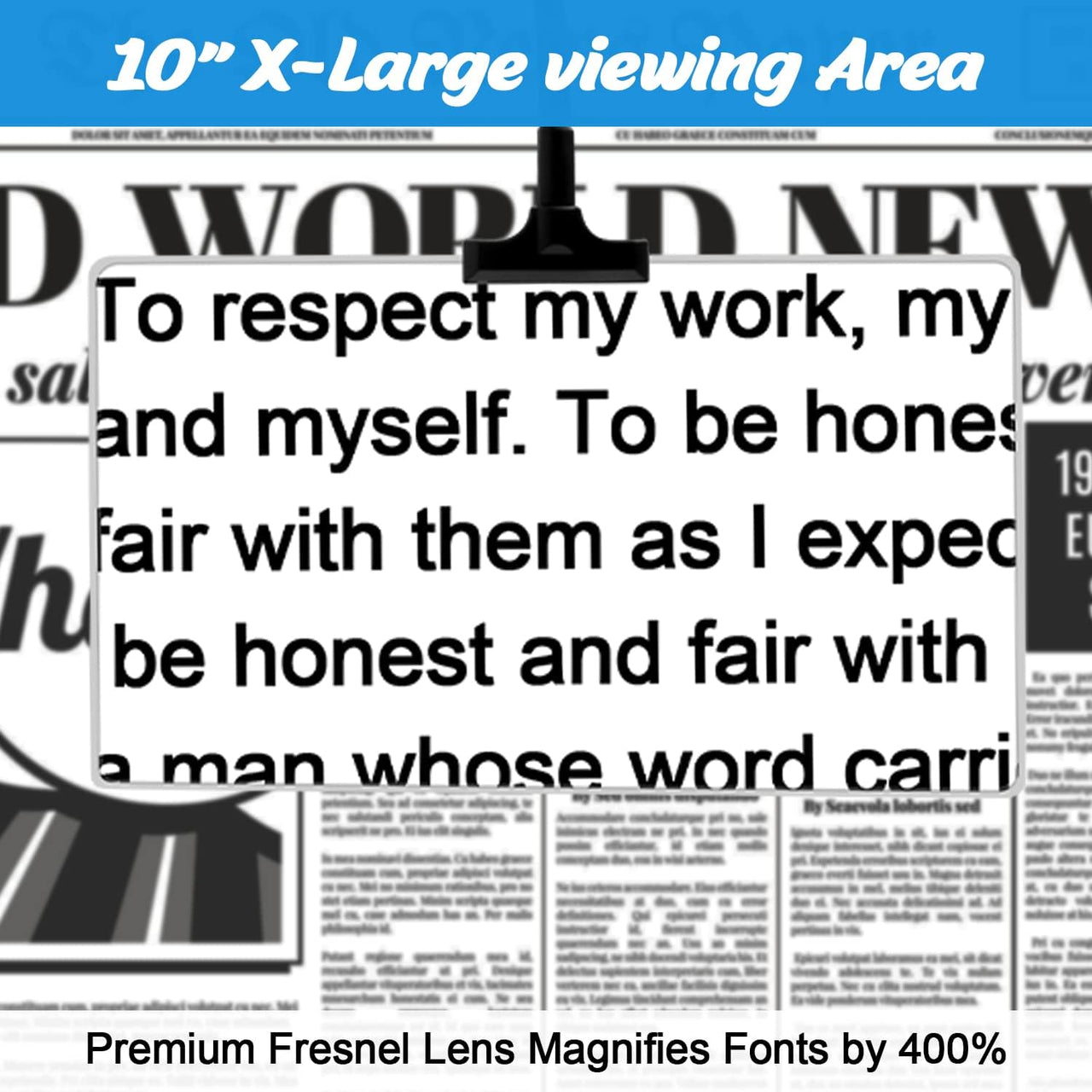 4X Magnifying Glass with Stand for Reading