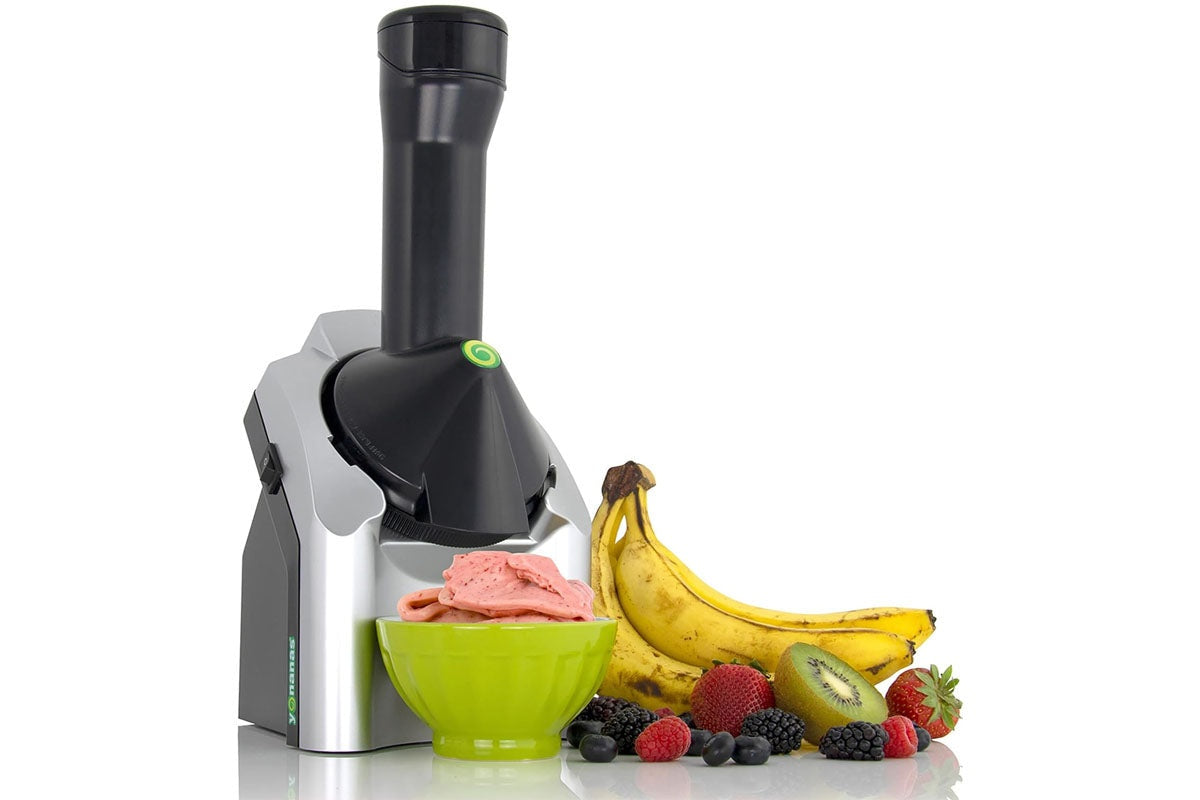 Ice cream maker showing size and dimensions