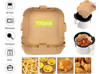 Thumbnail for Air Fryer Disposable Paper Liner Non-Stick Air Fryer Paper Liner 100pcs
