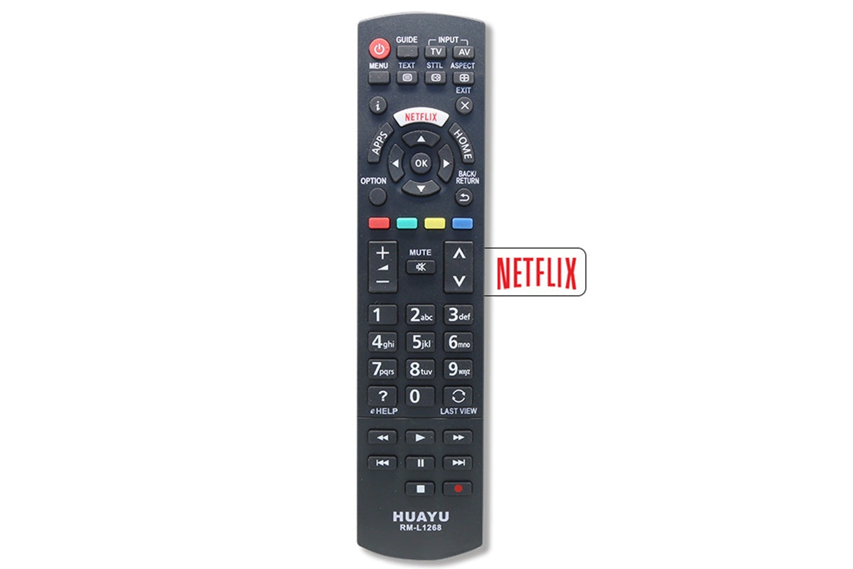 Side view of Panasonic TV remote replacement