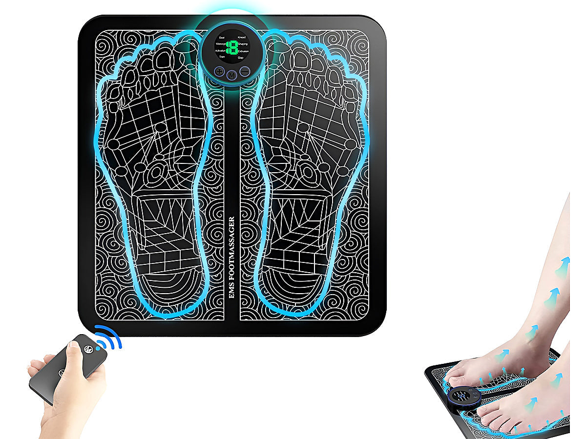 Close-up of foot massager textured surface