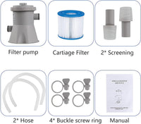 Thumbnail for Swimming Pool Filter Pump 330 Gallon