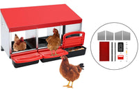 Thumbnail for Nesting box chicken hen 3 compartment red colour