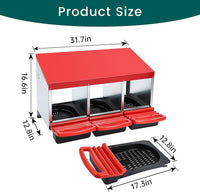 Thumbnail for Removable plastic trays in nesting box