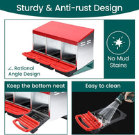 Thumbnail for Nesting box angled trays for egg roll away