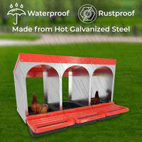 Thumbnail for Nesting box with perches for hen comfort