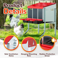 Thumbnail for Chicken nesting box with ventilation holes