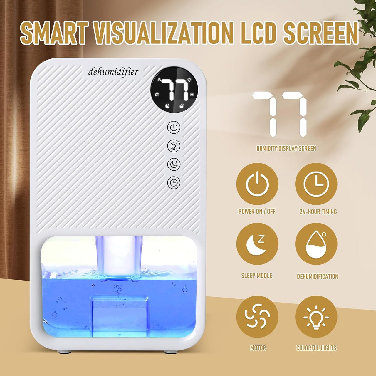 Dehumidifier 1100ml Portable