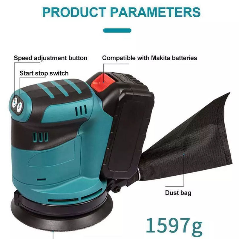 Orbital sander with included sandpaper sheet