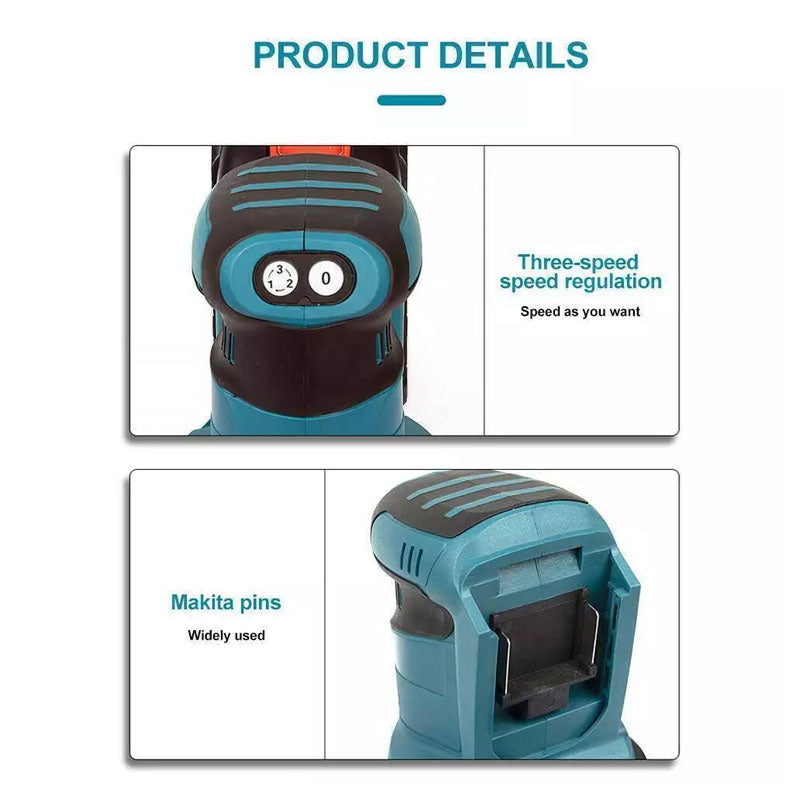 Orbital sander with included manual and accessories